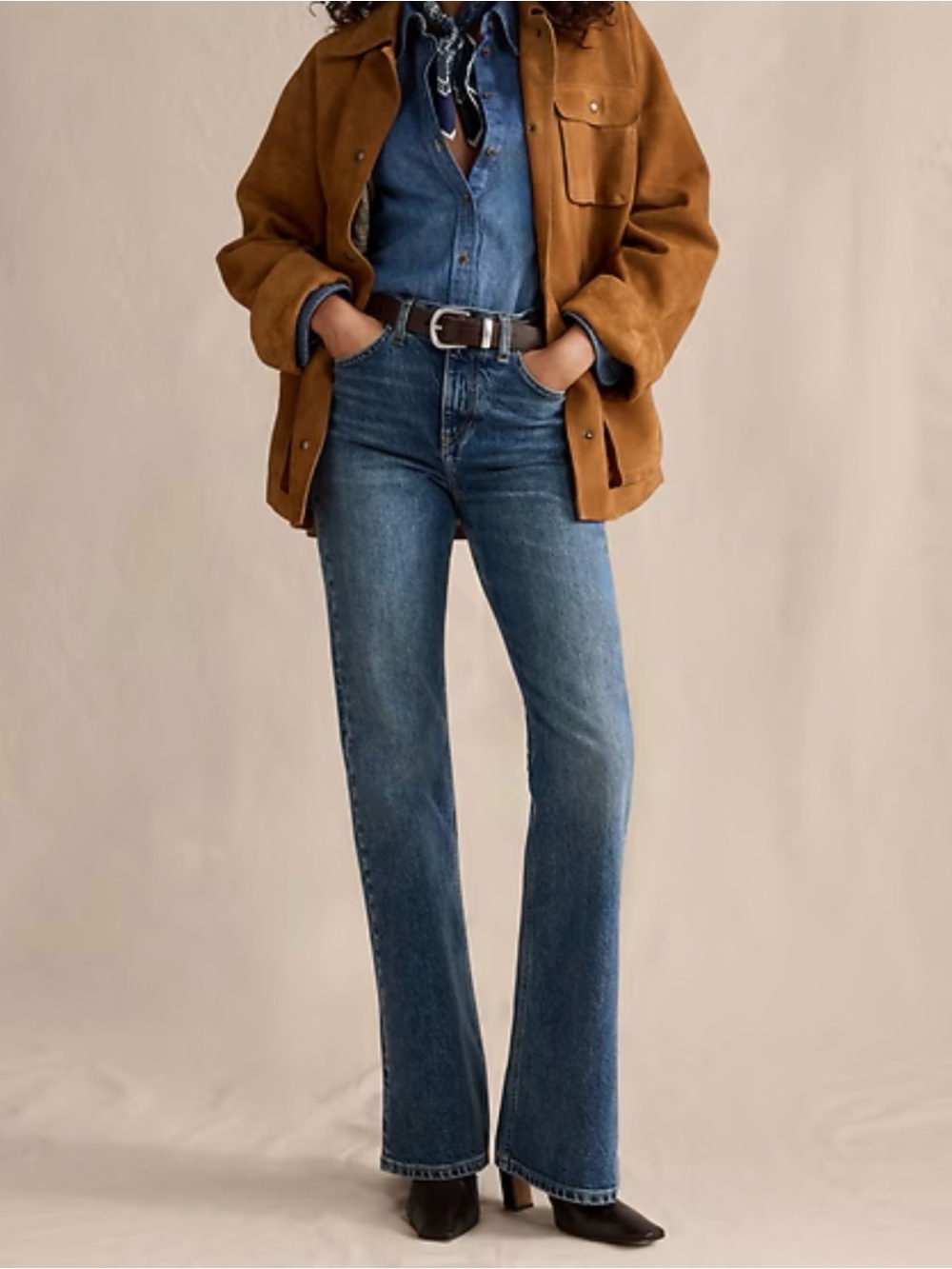 Banana Republic Medium Blue Flare Jeans